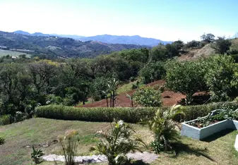 View of the countryside from a friend's home