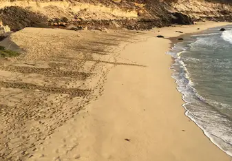 Sierra Negra beach during the high season