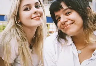 Me and Aisha at a Buddhist Ceremony