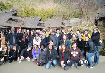 The American program of Fall 2019 during a school trip to Yamanashi