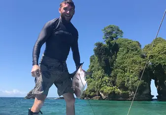 Trigger fish off of Bird Island