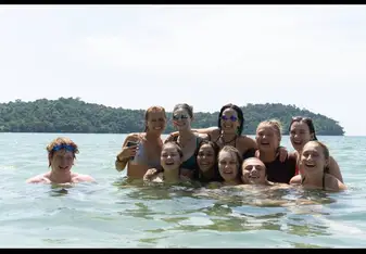 The whole group on the islands