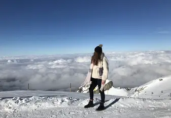 CIEE allows me to travel the world and explore places I couldn't have imagined. This is me at the Swiss Alps. 