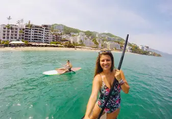 Paddle boarding when my mom came to visit! 