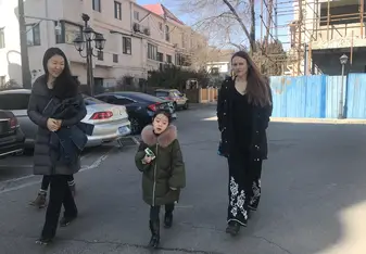 Near the house