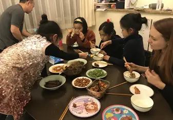 Family meal time