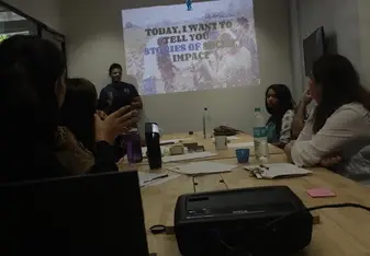 We had many interesting Workshop sessions- in the office and in the field!