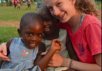 we got one hour a day with the village kids who wanted to play 