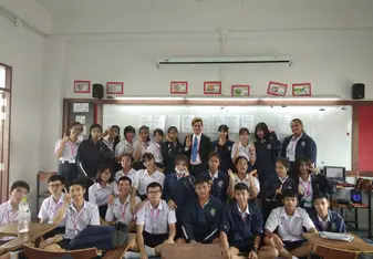 This photo was taken before the end of second semester. 💕 I love my Thai students. 🙏💖