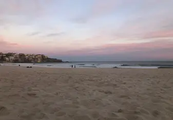 Bondi Beach around sunset