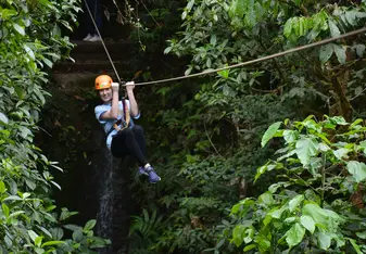 Zipline tour on the first day :) 