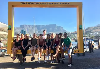 Exploring Cape Town with my fellow volunteers/new friends!