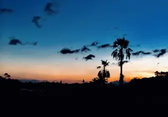 sunset on the way back from the secret beach 