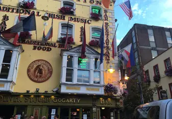 Shot from outside the bar in Dublin. 