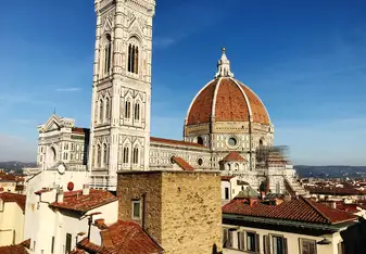 The view from of the Duomo from the FUA library cafe