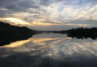 A beautiful view of the Nile at sunset
