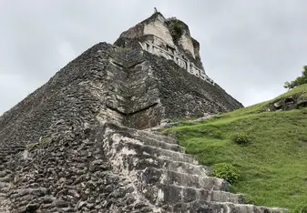 Visiting Mayan ruins at the Guatemala border