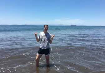 A short stop by the ocean during recreation day in Costa Rica!