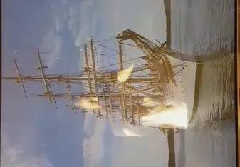 This is what the sailboat looks like.