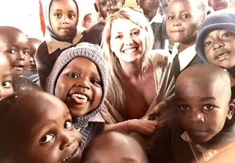 Volunteering at the Agape School 