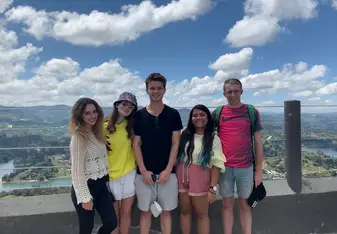 A trip to Guatapé, organised by the Intern Group.
