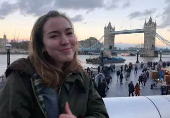 At Tower Bridge in London!