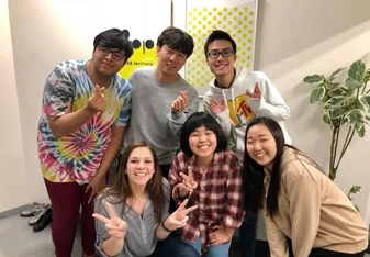 Team of interns from Japan, Korea, Mexico, Thailand, and USA