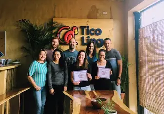 Graduation day at Tico Lingo. 