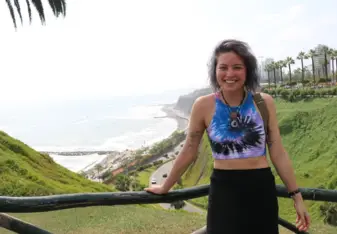 Me standing near Parque del Amor.