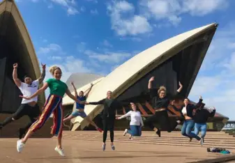 Sydney Opera House City tour during Oz Gap Year Paid Work Program in Sydney 