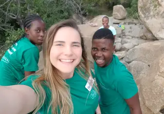 Me and the Kids on our nature walk