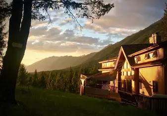 sunset in the East Kootenays