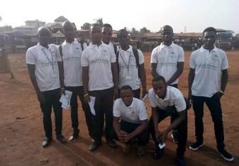 GPCD Young Team in Action working in Kroo Bay Community