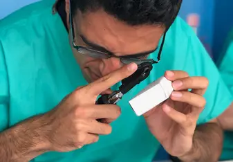 Testing out medical equipment