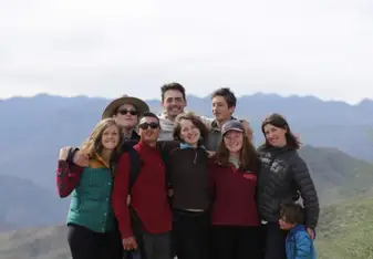 Our group after having brunch new Rosevelt Lake