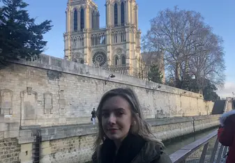 A photo of the notre dame and i