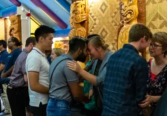 Noho Marae. A weekend arranged by AUT, where you learn about the Maori culture.