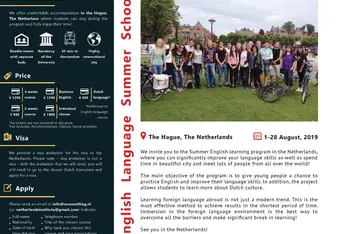 English language summer school