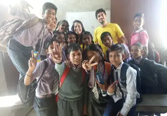 Patrícia & Rui with amazing students