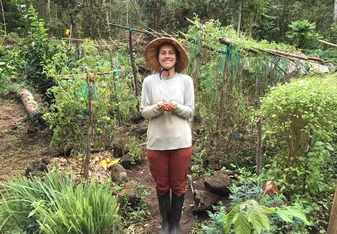 In the garden