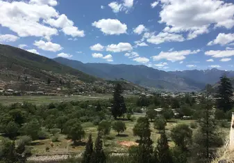 A brilliant day in the Paro Valley