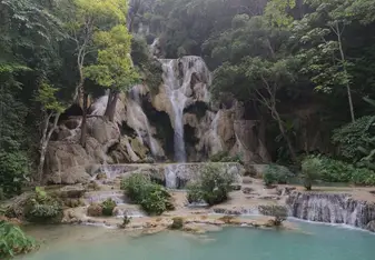 Waterfall hike and swim