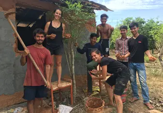 Creating mud walls