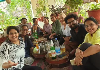 Lunch with my class mates at Sri in Goa