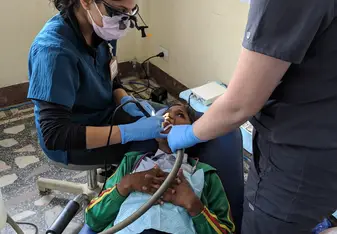 Volunteering at the clinic in Nepal