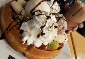 Waffles with Ice Cream!!