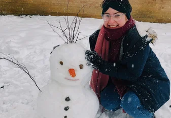 first snowman of the year! 