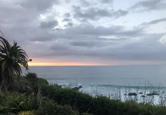 Raglan; gorgeous scenery, cute city and good surfing. 
