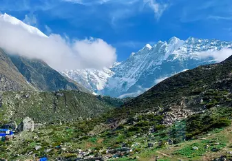 This is a photo that overlooks the Langtang Valley, where we spent the majority of our time volunteering.