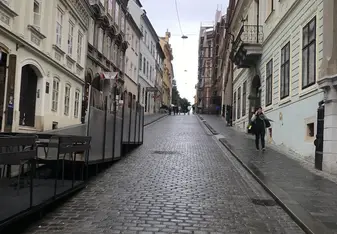 A city street in Zagreb 